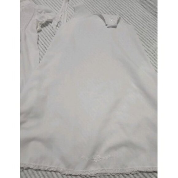 Vintage 60s CHERUBS Designer Collection Baby Christening Gown Slip Bonnet Set NB - Picture 10 of 16